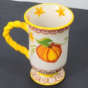 Temptations Old World Pumpkin Patch 16 Oz. Mug